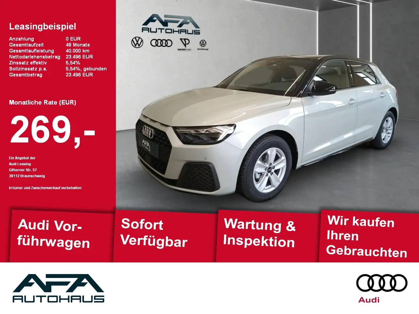 Audi A1 Sportback 25 TFSI S tr. LED*Smart.Int*PDC*SHZ Silber - 1