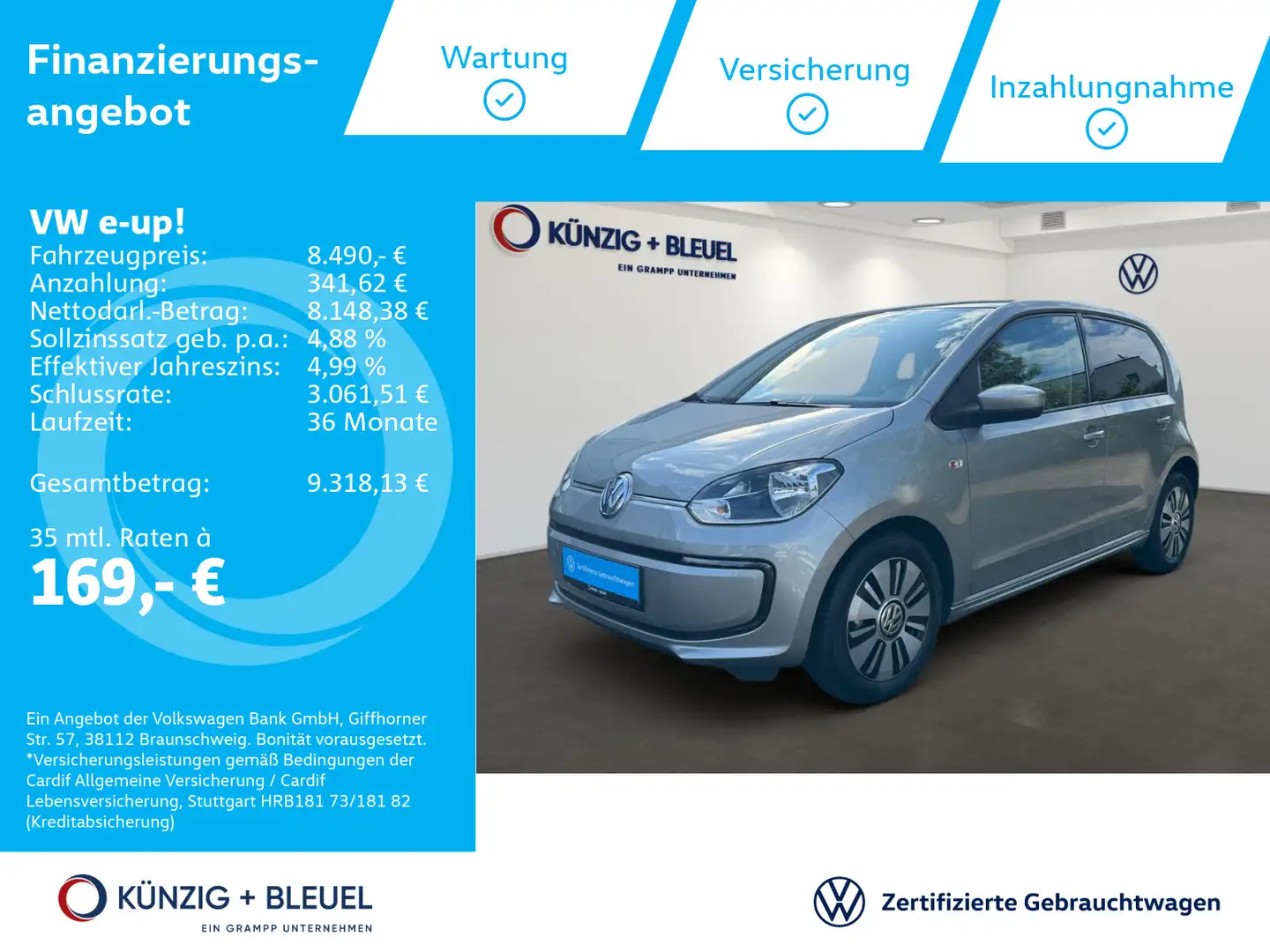 Volkswagen e-up! CCS maps+more SHZ PDC Argento - 1