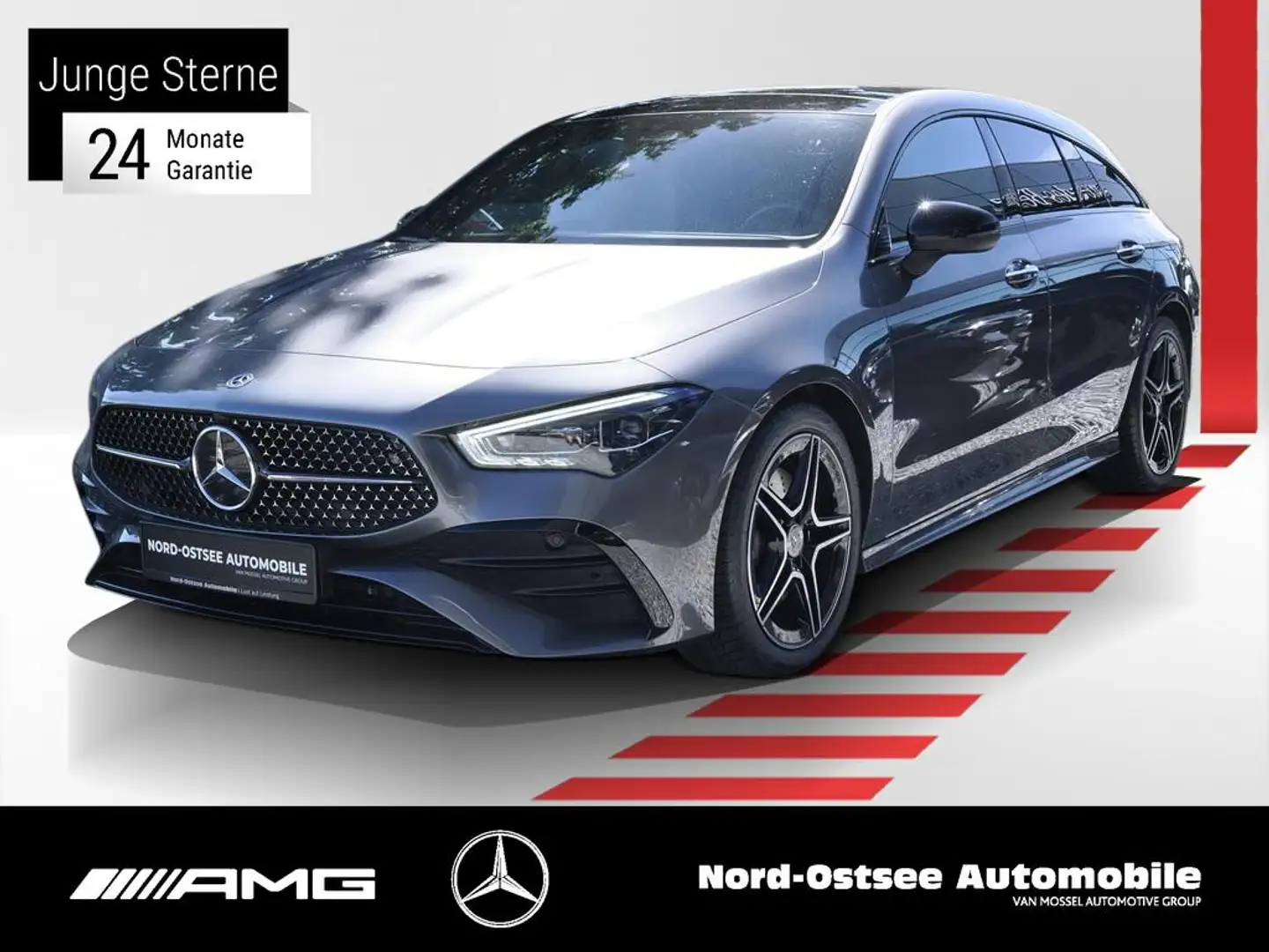Mercedes-Benz CLA 200 Shooting Brake PANO NIGHT NAVI KEYLESS Grau - 1
