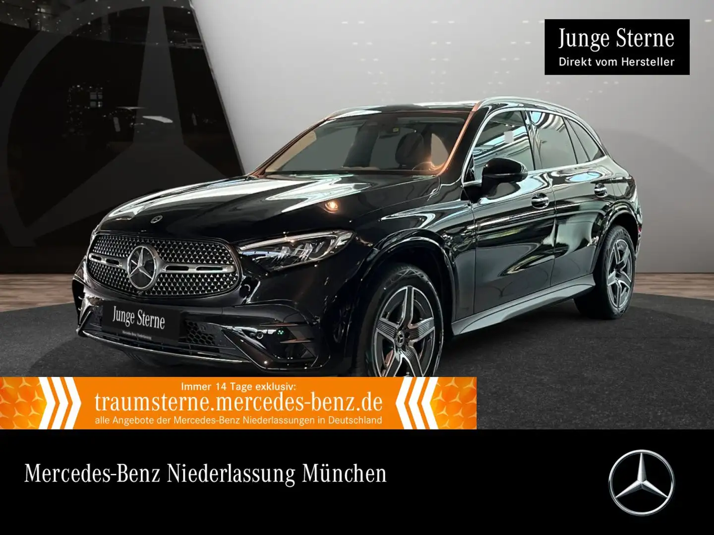 Mercedes-Benz GLC 400 e 4M AMG+PANO+360+AHK+LED+TOTW+KEYLESS+9G Schwarz - 1