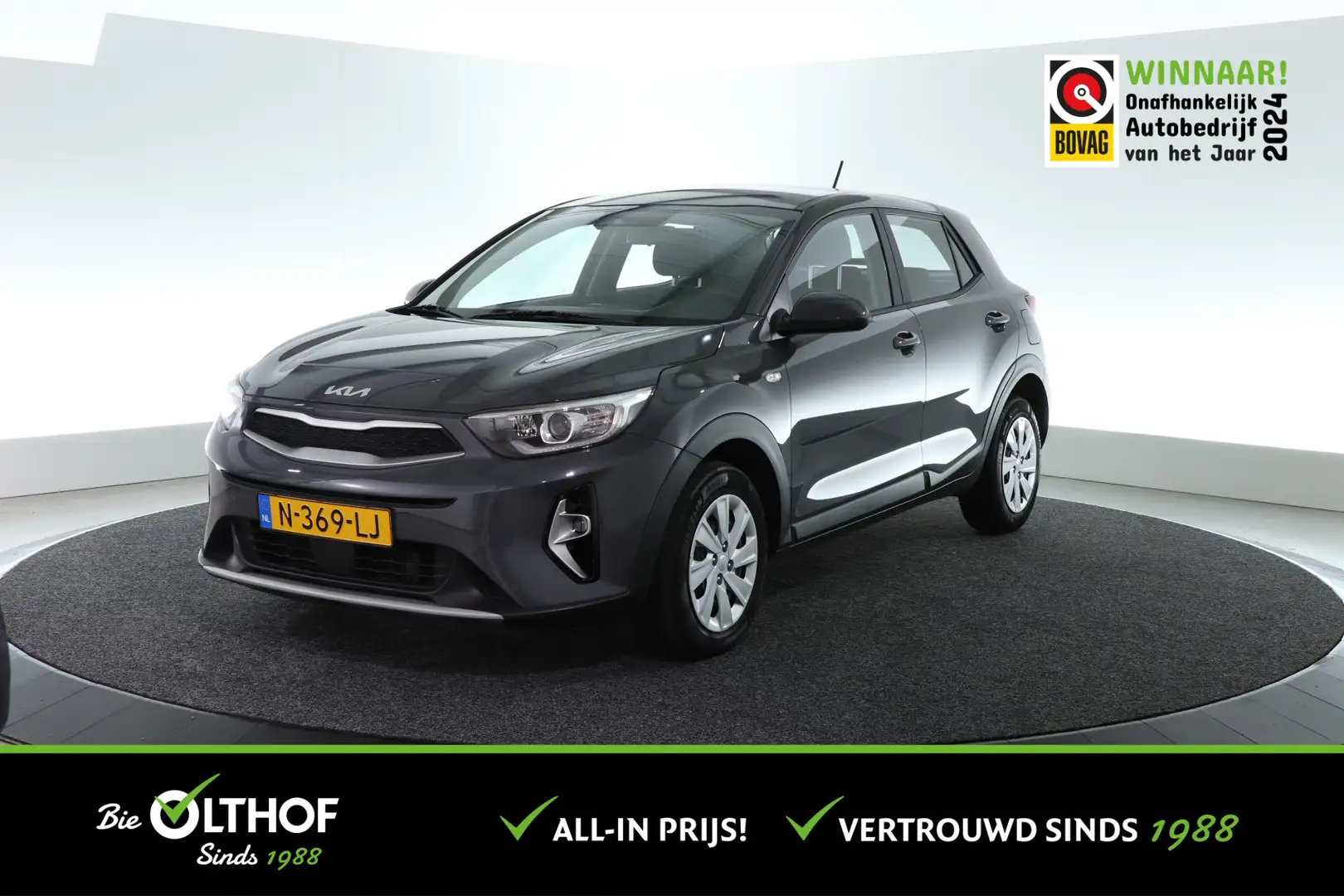 Kia Stonic 1.0 T-GDi MHEV ComfortLine | AIRCO | CARPLAY | Gris - 1