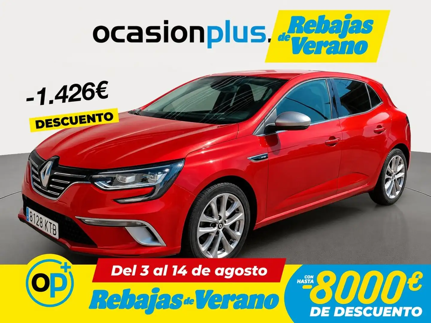 Renault Megane 1.3 TCe GPF GT Line 103kW Rojo - 1