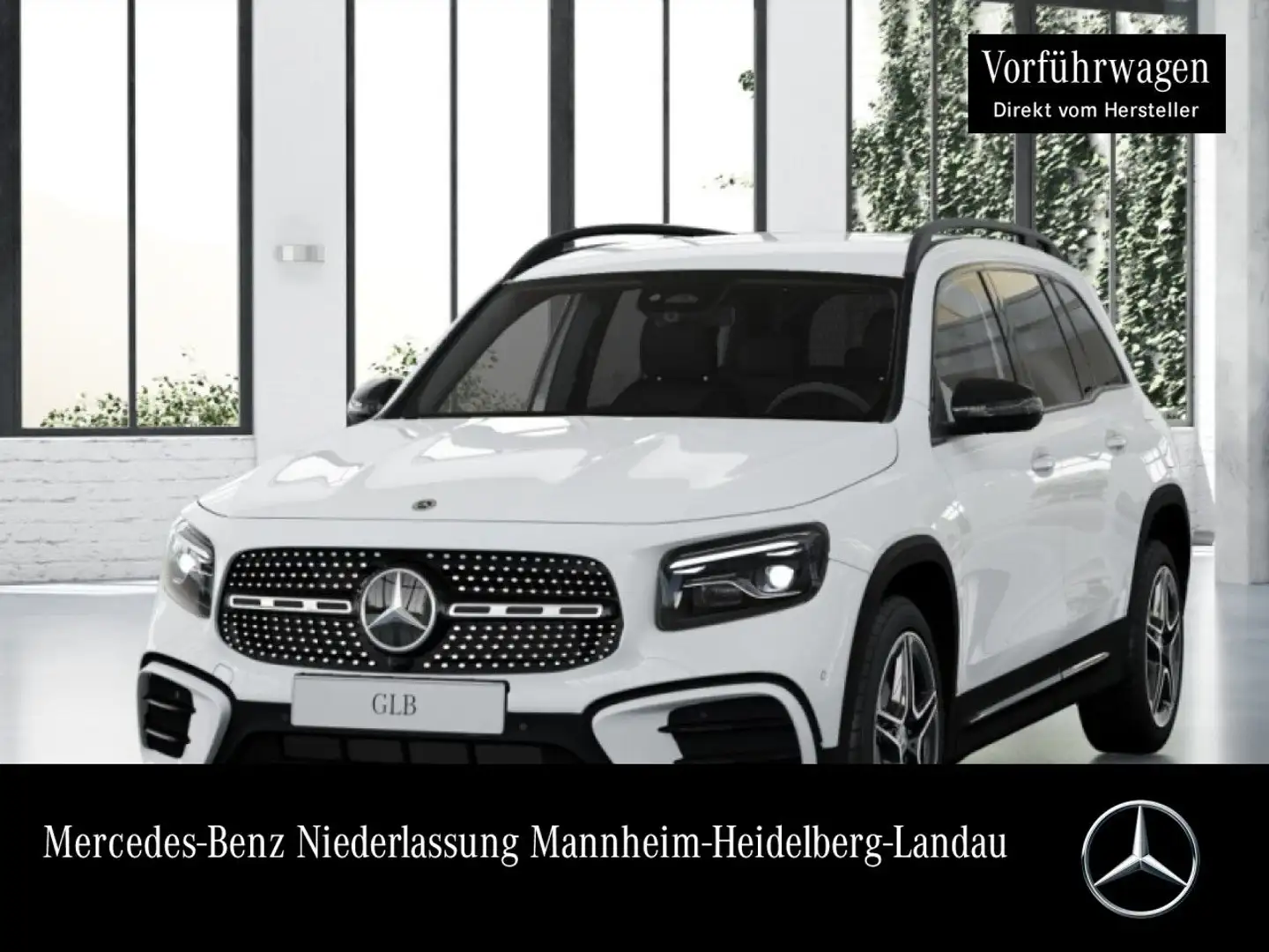Mercedes-Benz GLB 200 d AMG+NIGHT+AHK+MULTIBEAM+KAMERA+19"+TOTW Weiß - 1