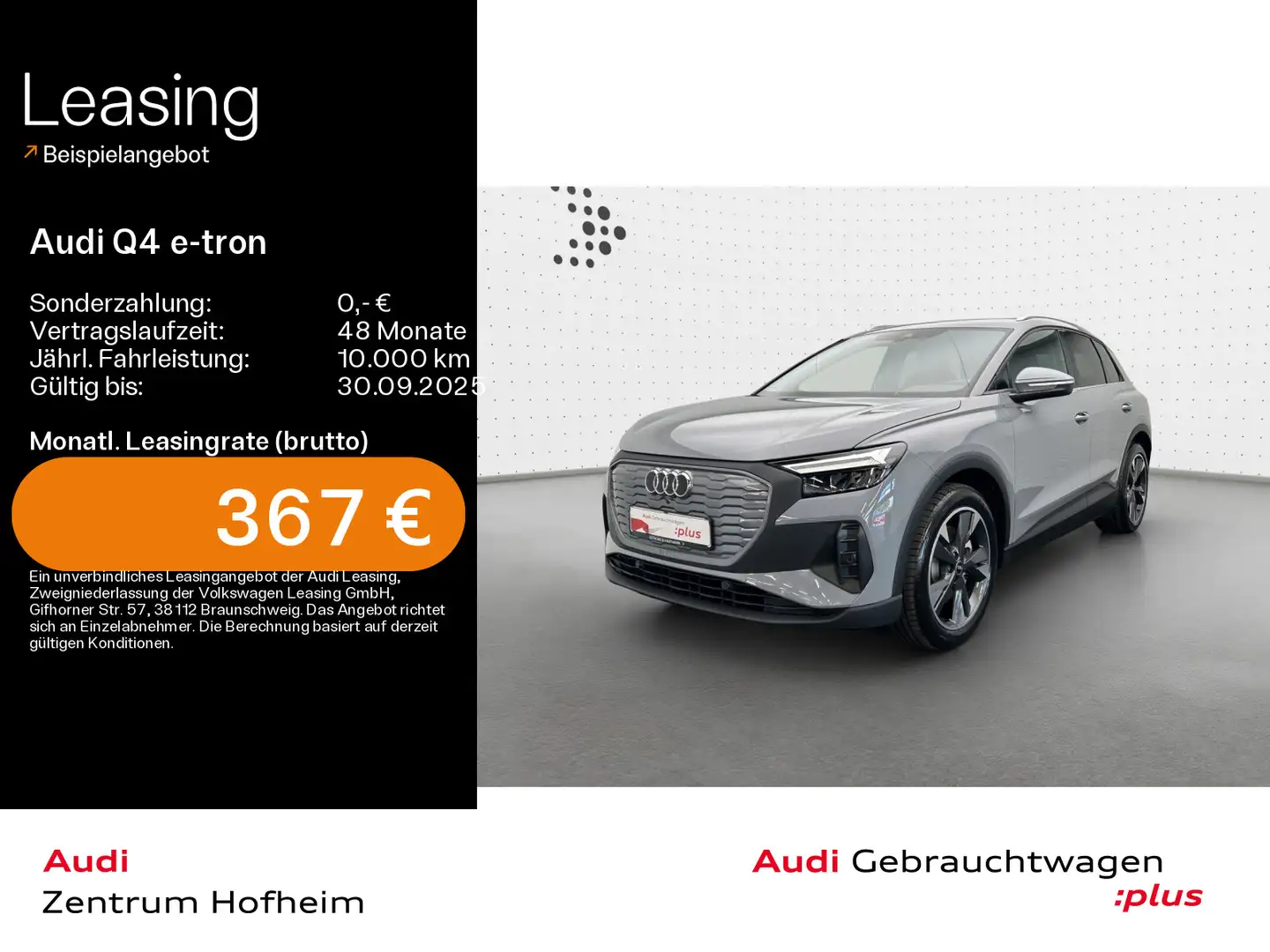 Audi Q4 e-tron 45*LED*Virtual*Navi+*Sportsitze*Assist Grau - 1