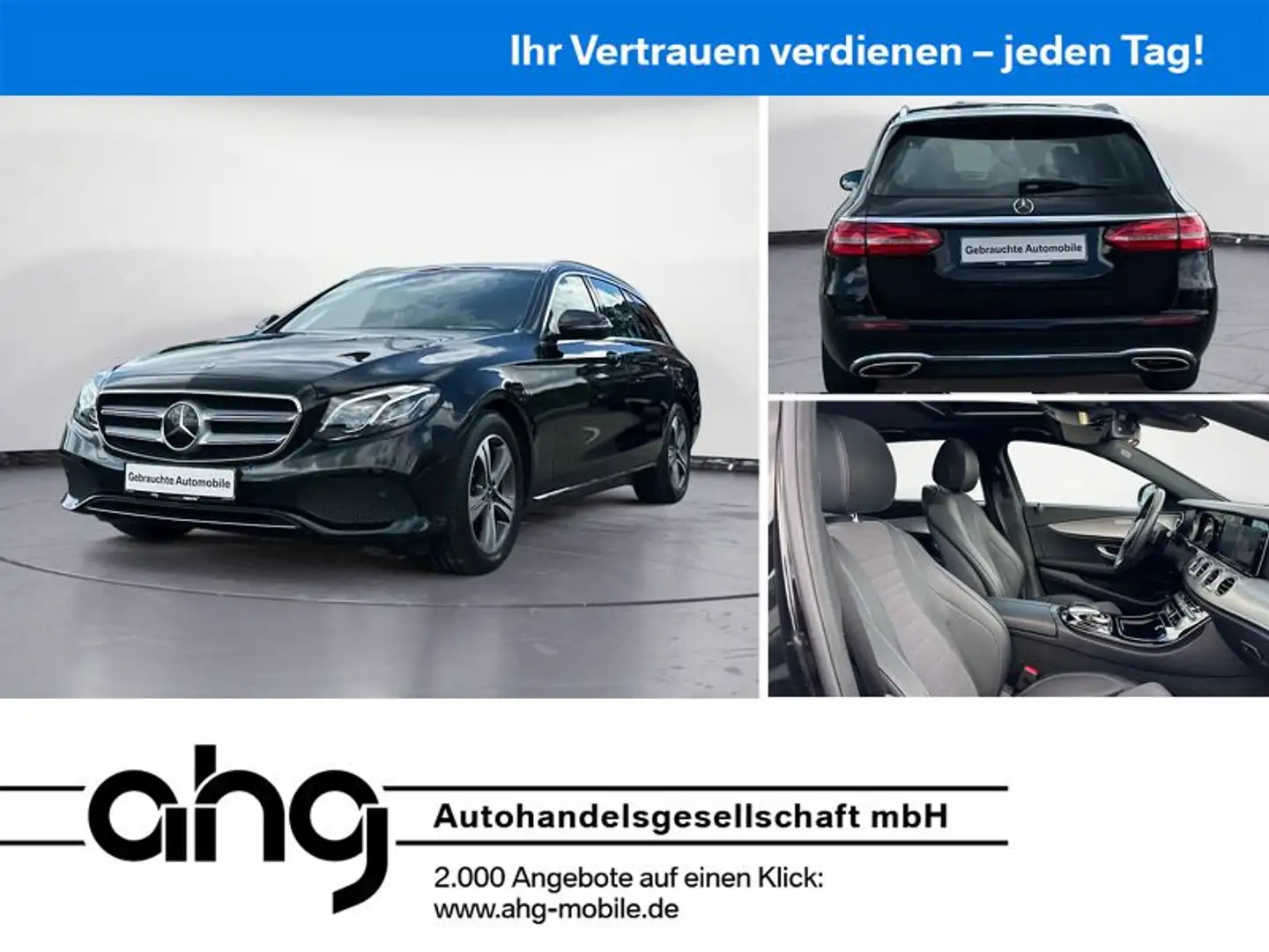 Mercedes-Benz E 50 AMG E 250 T Avantgarde Tempom.aktiv Glasdach Bluetoo Schwarz - 1
