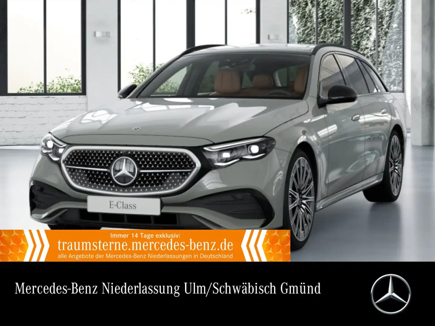 Mercedes-Benz E 450 d T 4M AMG Fahrass 360° Pano Burmester HUD Grau - 1