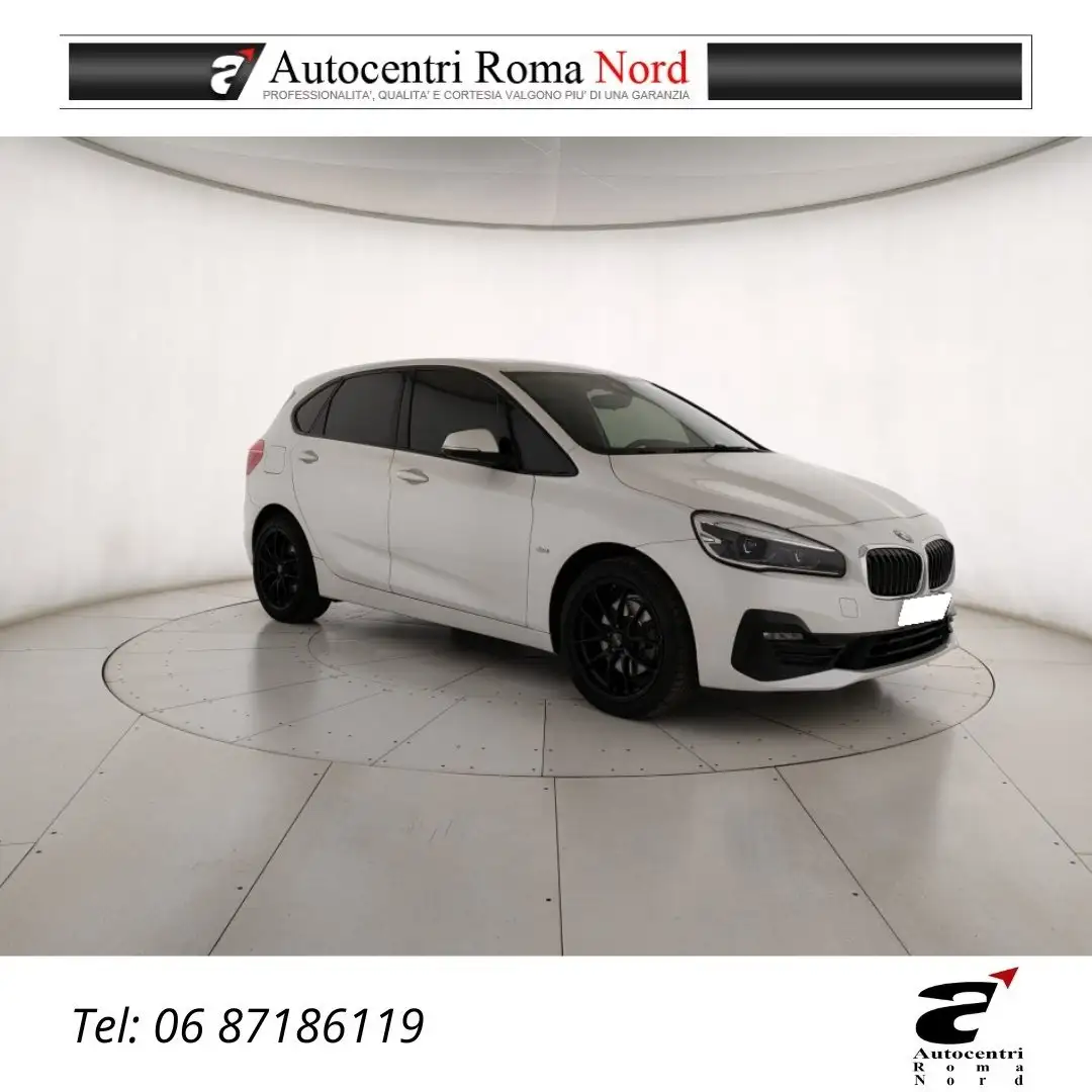 BMW 218 218d Active Tourer Sport auto Blanc - 1