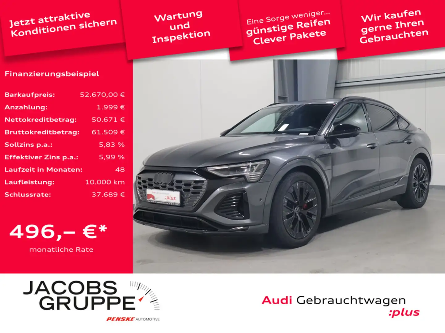 Audi Q8 e-tron Grau - 1