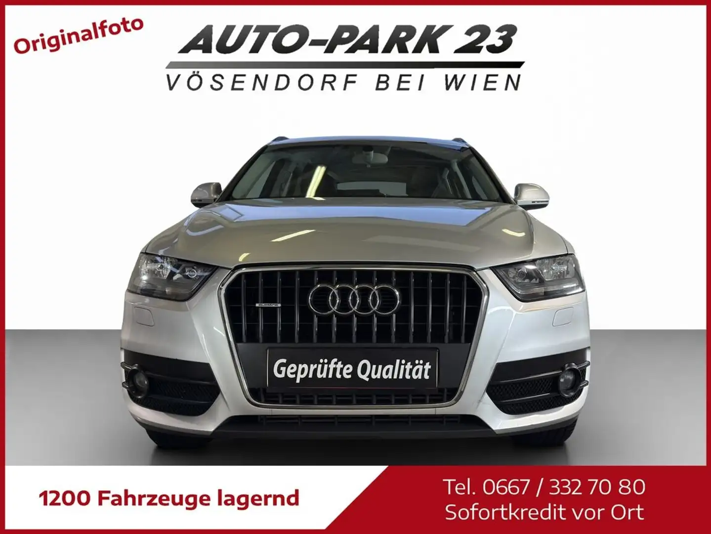 Audi Q3 2,0TFSI quattro*SPORT-LINE*LEDER*NAVI*MOD2013 Silber - 2