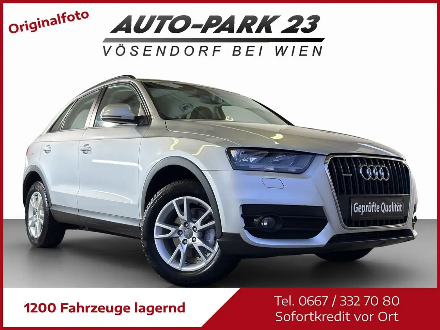 Audi Q3 2,0TFSI quattro*SPORT-LINE*LEDER*NAVI*MOD2013 Silber - 1