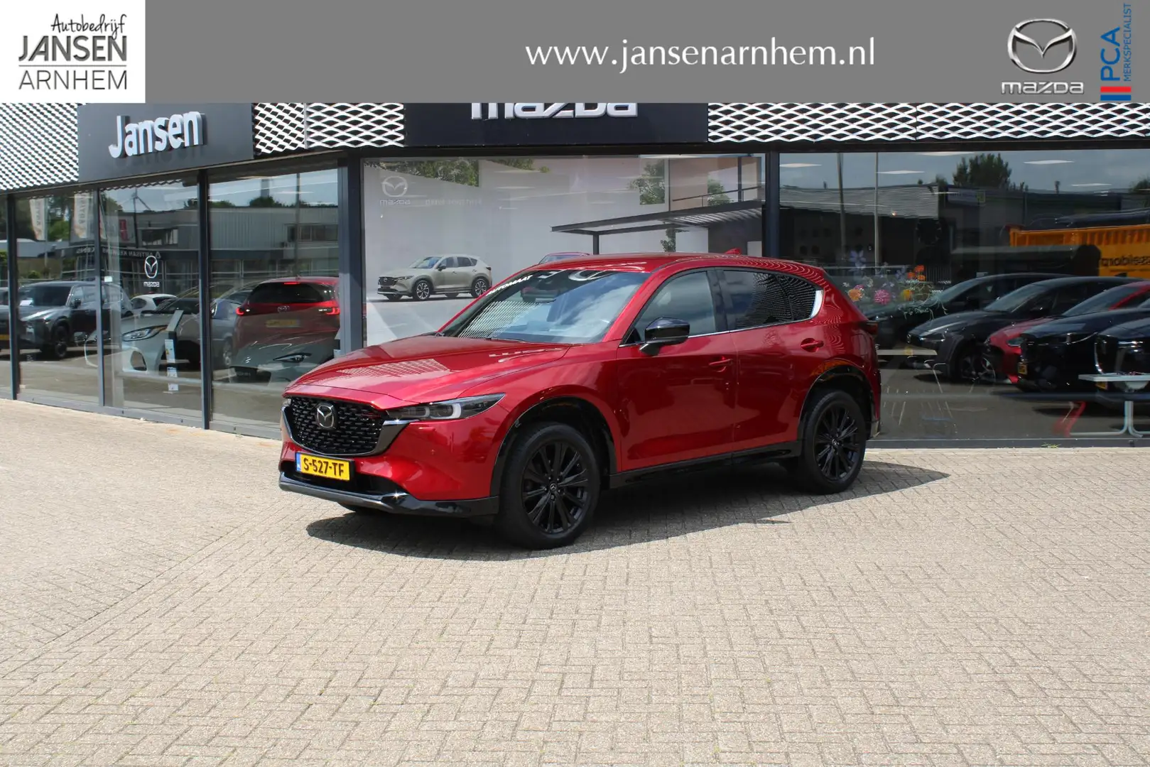 Mazda CX-5 2.0 SkyActiv-G 165 Homura , Automaat, Half Leder, Rood - 1