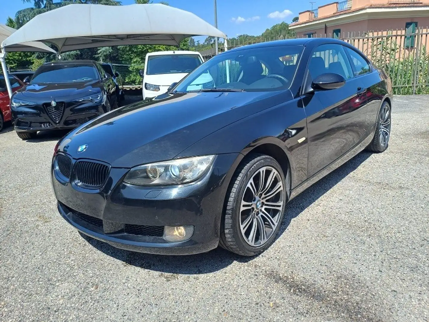 BMW 320 D COUPE' 177CV AUTOM. PDC PELLE "18 ITALIA Nero - 2