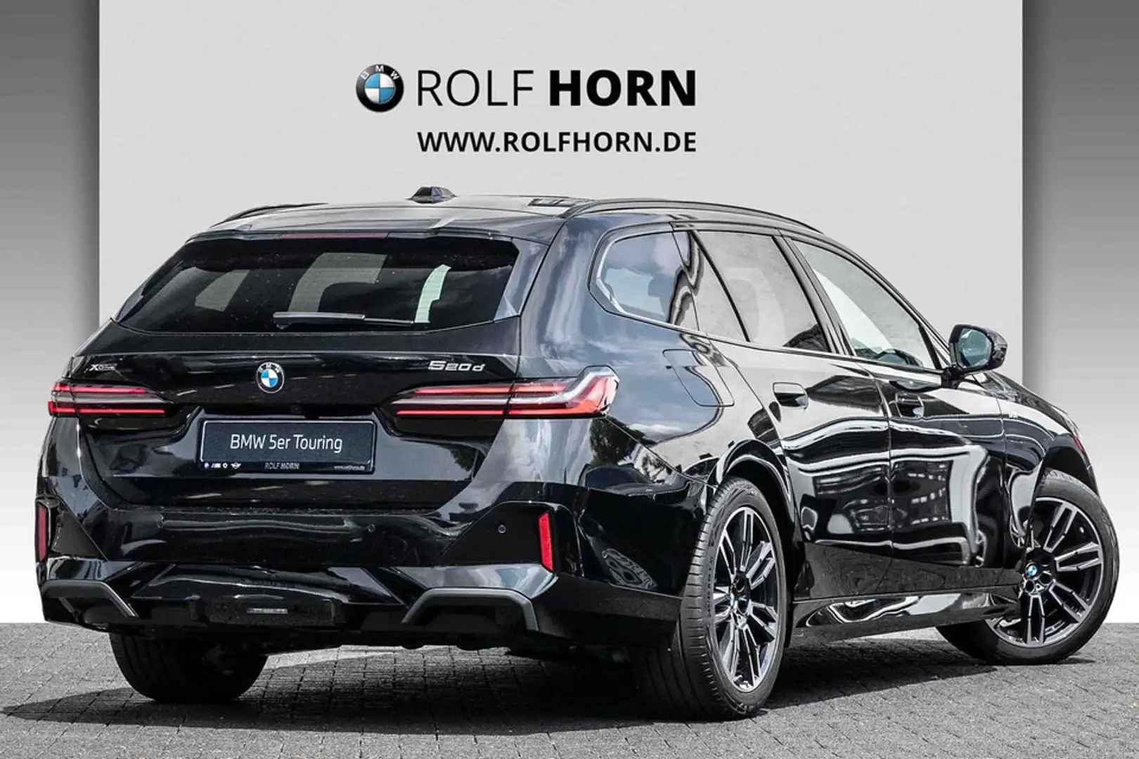 BMW 520 d xDrive M Sport SHZ HUD AHK 360 Pano har/kar Schwarz - 2