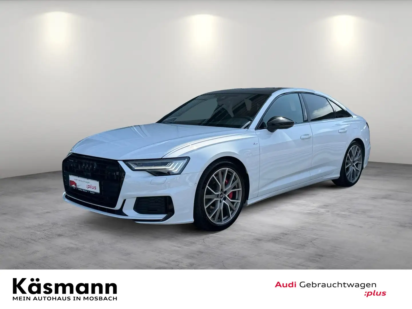 Audi A6 Lim. sport 55TFSIe qu HD-MATRIX AHK PANO 360° Weiß - 2