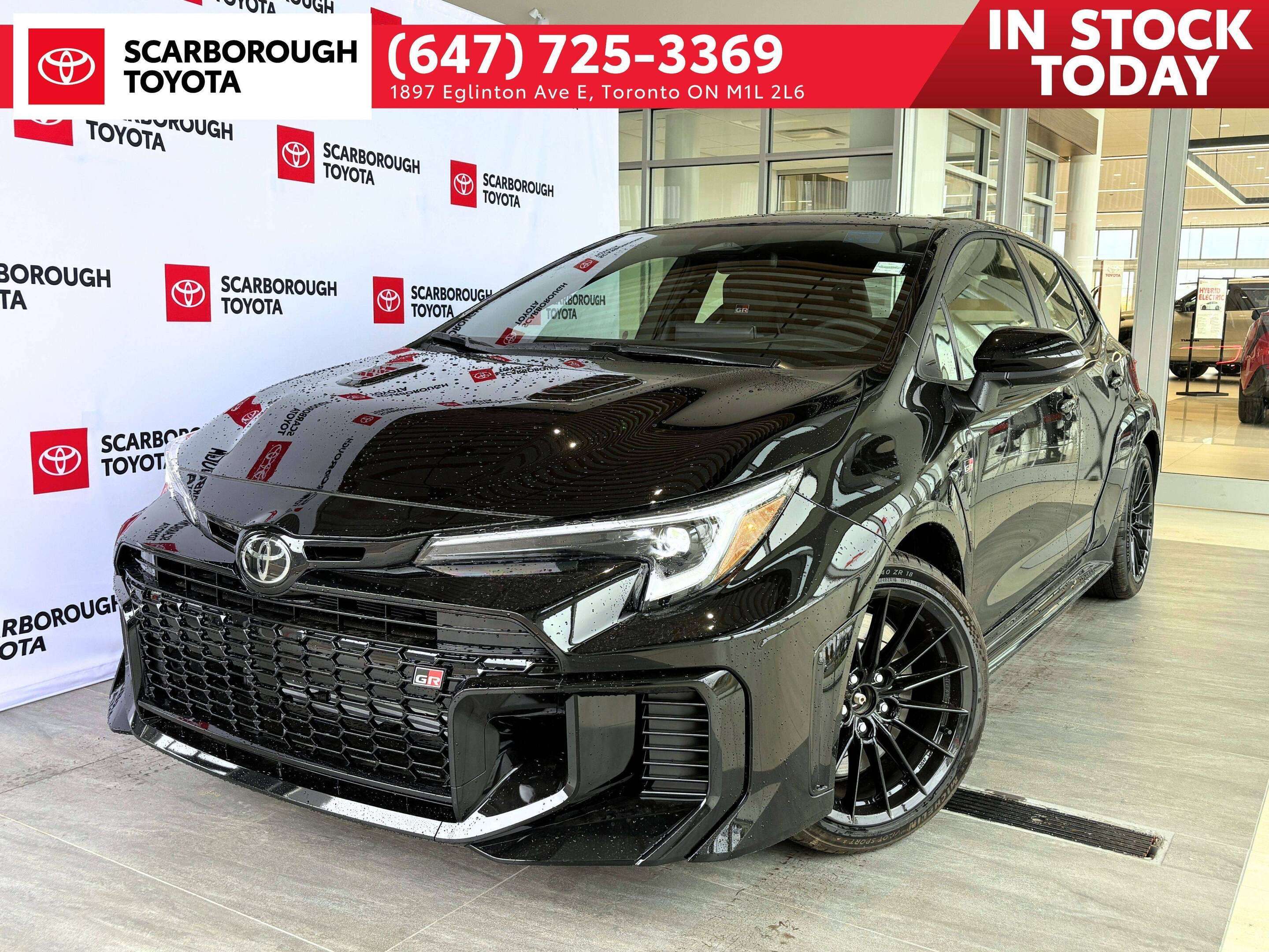 Black 2026 Toyota GR Corolla Hatchback All-Wheel Drive 6-Speed Manual