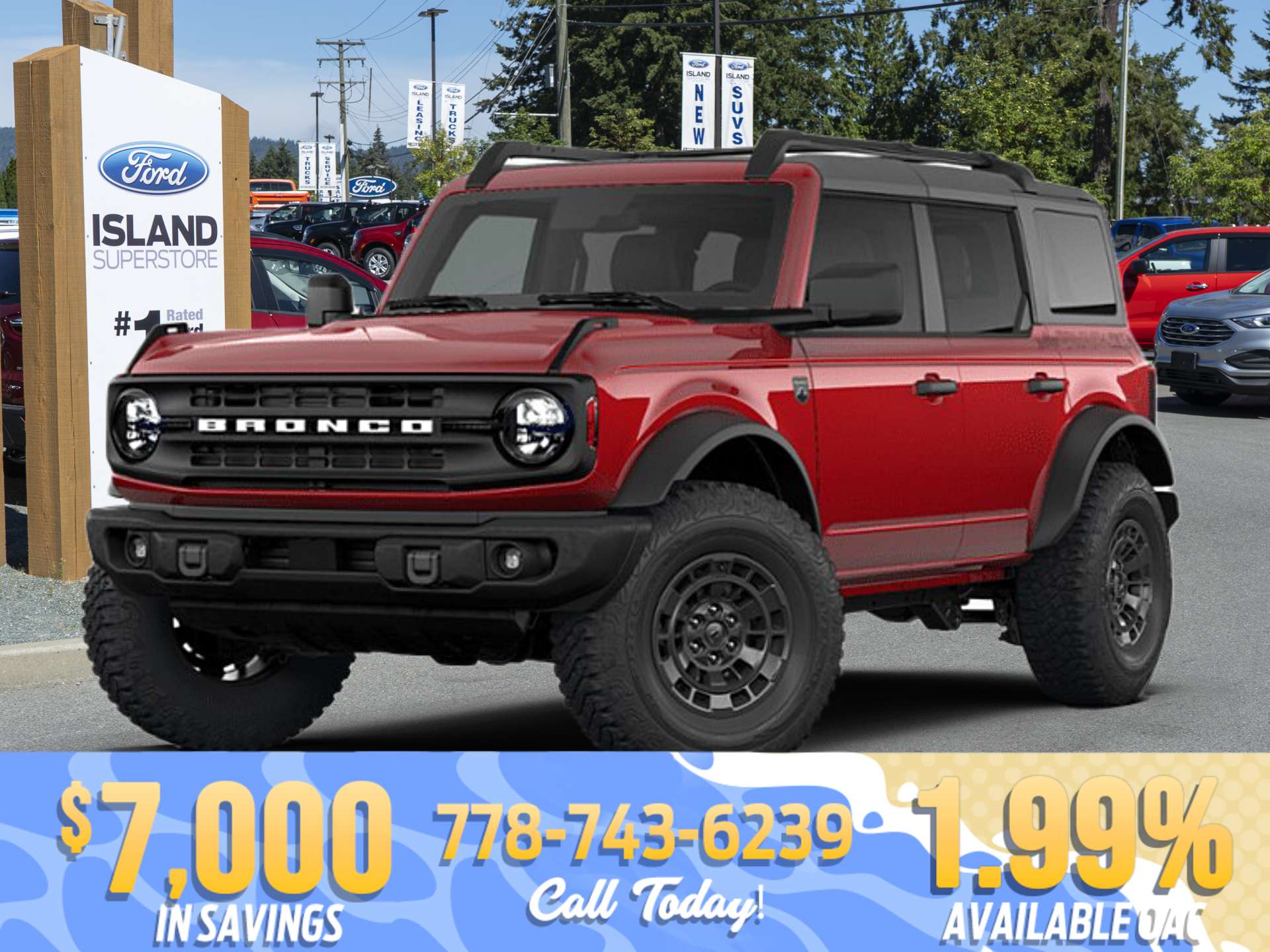 Red 2026 Ford Bronco SUV / Crossover Four-Wheel Drive 7-Speed Manual
