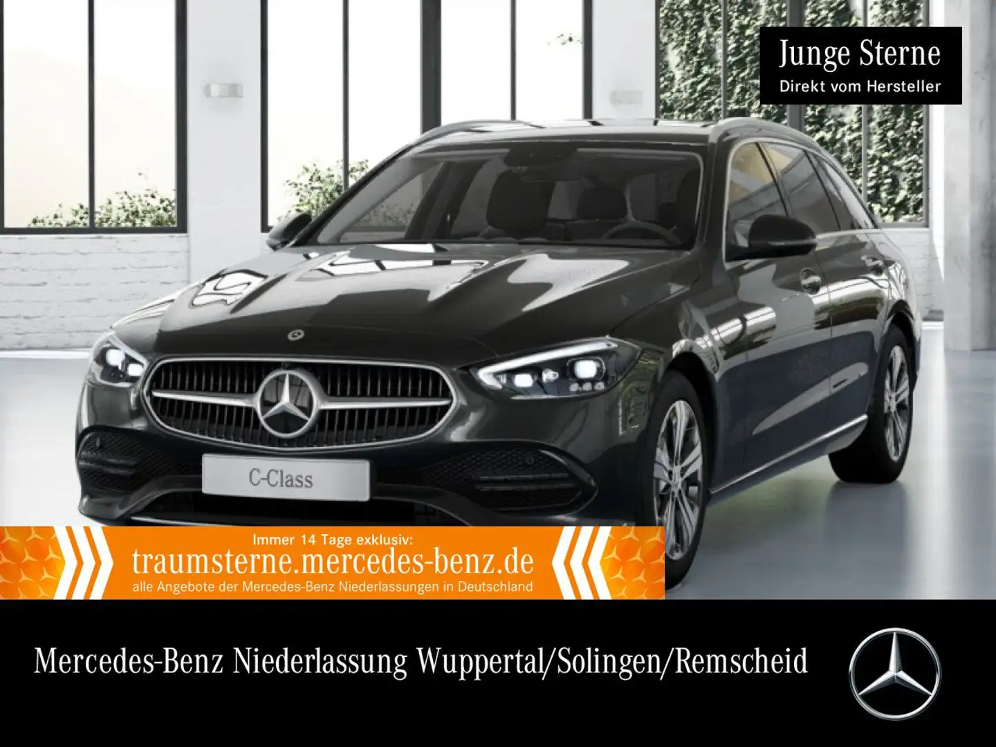Mercedes-Benz C 300 e T AVANTG+360+AHK+TOTW+KEYLESS+9G Grau - 1