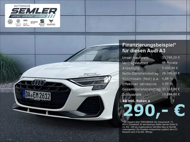 Audi A3 Sportback TFSI S line SS R KAM E HKP NAVI