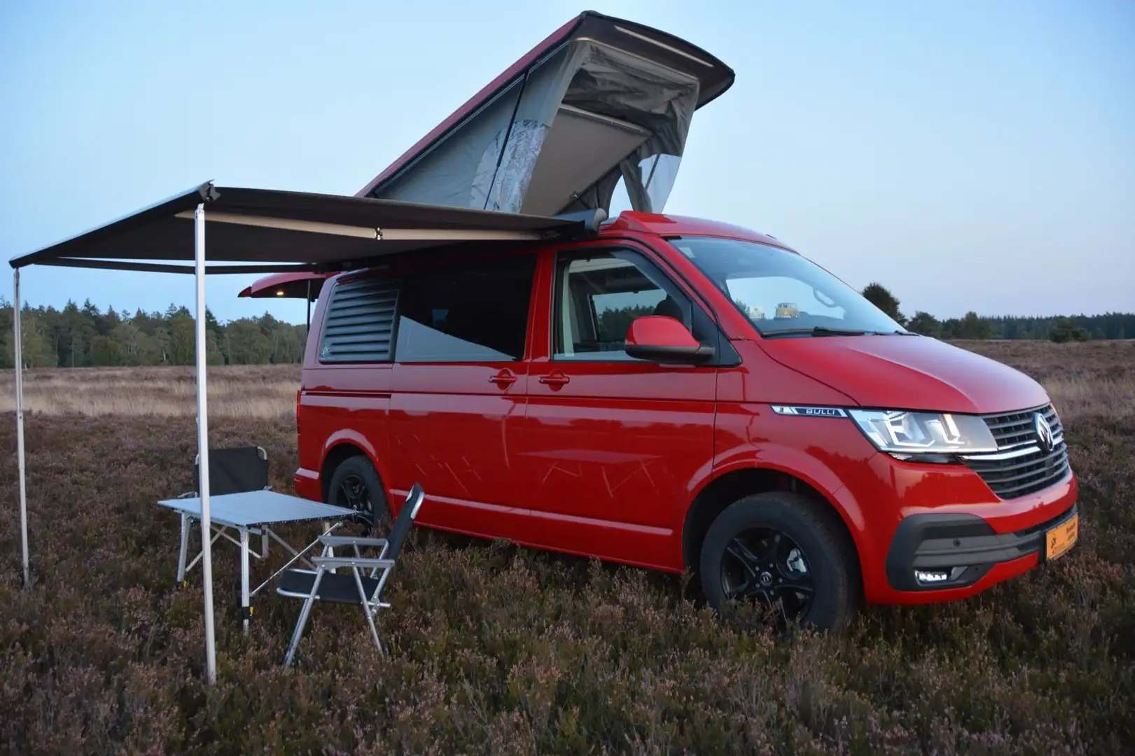 Volkswagen T6.1 California Aufstelldach Standheizung Markis Rot - 1