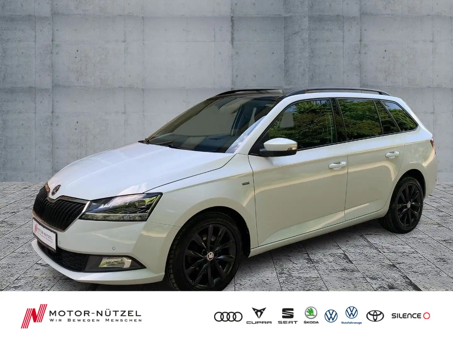 Skoda Fabia Combi 1.0 TSI DSG CLEVER LED+NAVI+ACC+PANO Blanc - 1