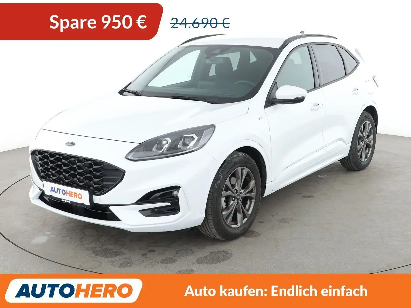 Ford Kuga 1.5 TDCi EcoBlue ST-Line Aut.*NAVI*LED*CAM*HUD* Blanc - 1