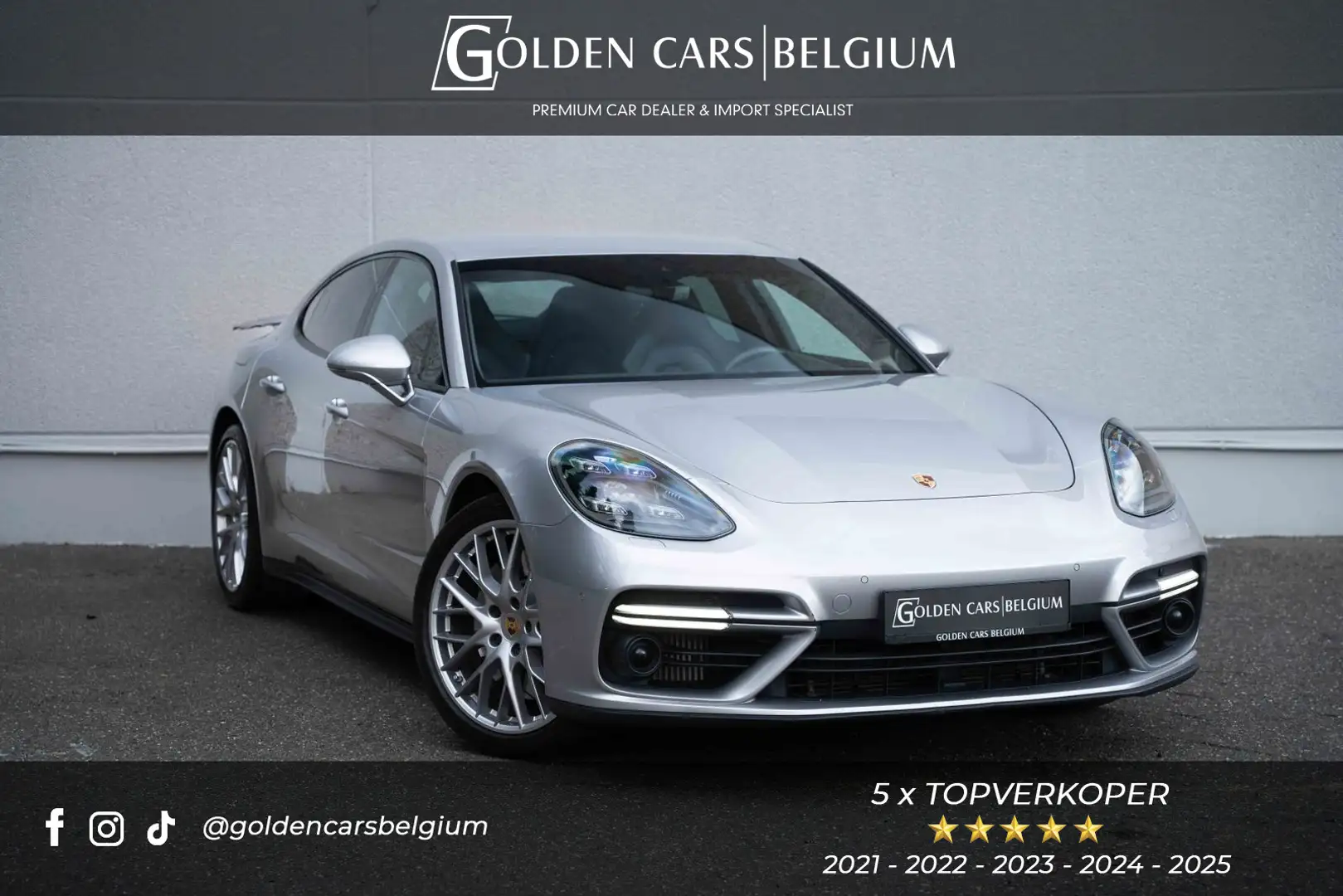 Porsche Panamera Turbo V8/MATRIX/LUCHTV/ACC/CAMERA/BOSE/CHRONO Plateado - 1