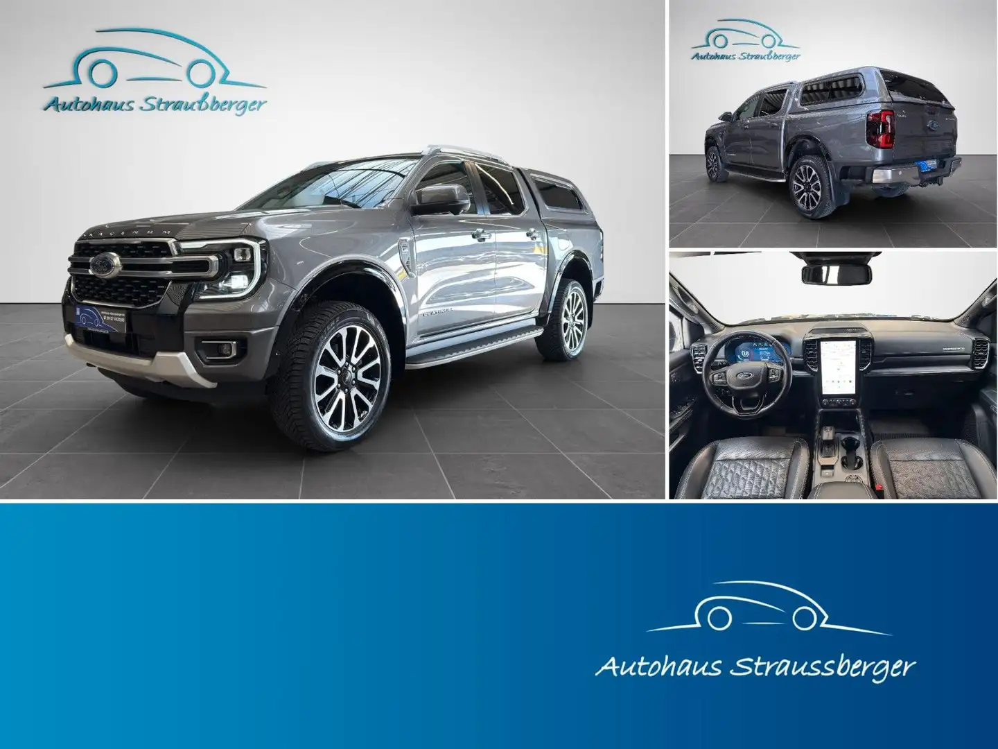 Ford Ranger Platinum 3,0 V6 TACHOGRAPAPH AHK3,5T Gris - 1