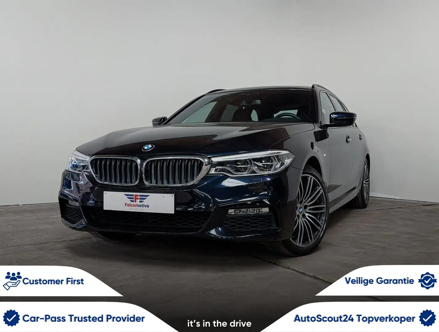 BMW 530 2.0 iA*AUT*M-SPORT*PANODAK*1ST-OWNER*H/K*TOURING* Bleu - 1