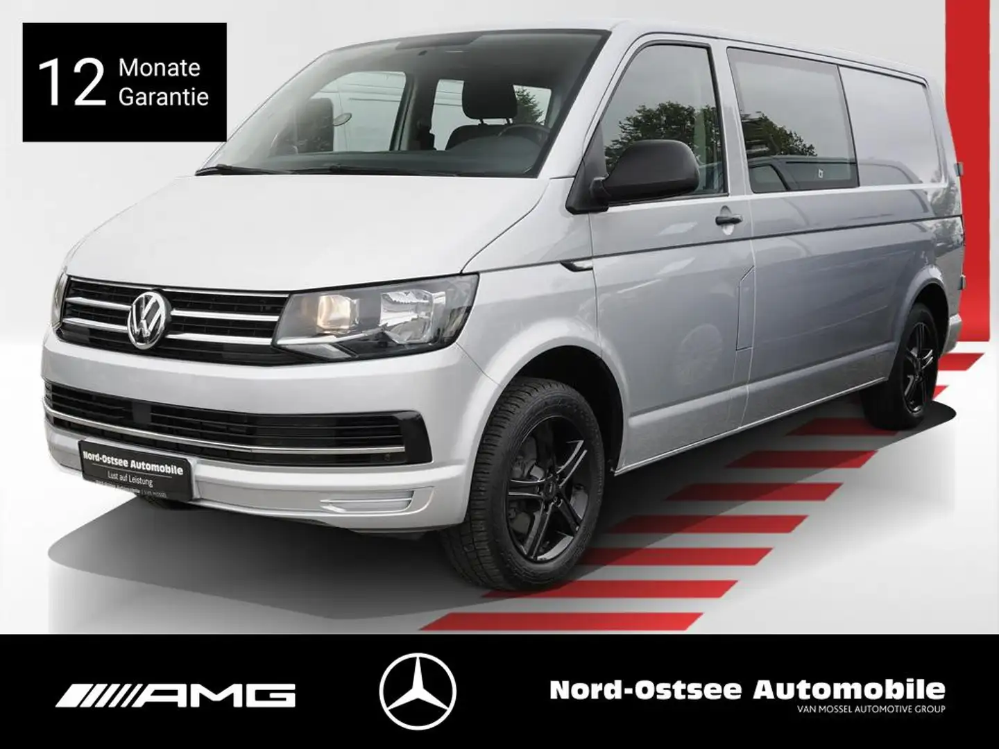 Volkswagen T6 Transporter MIXTO AHK Argent - 1
