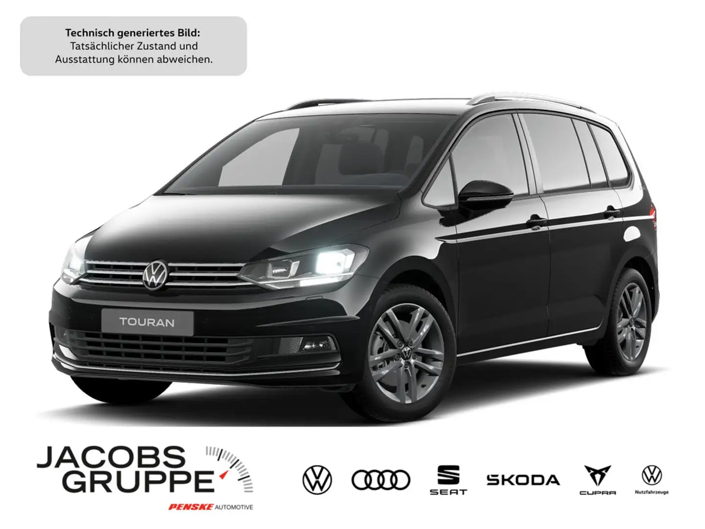 Volkswagen Touran 1.5 TSI Goal Navi,ACC,AHK,RKF Schwarz - 1