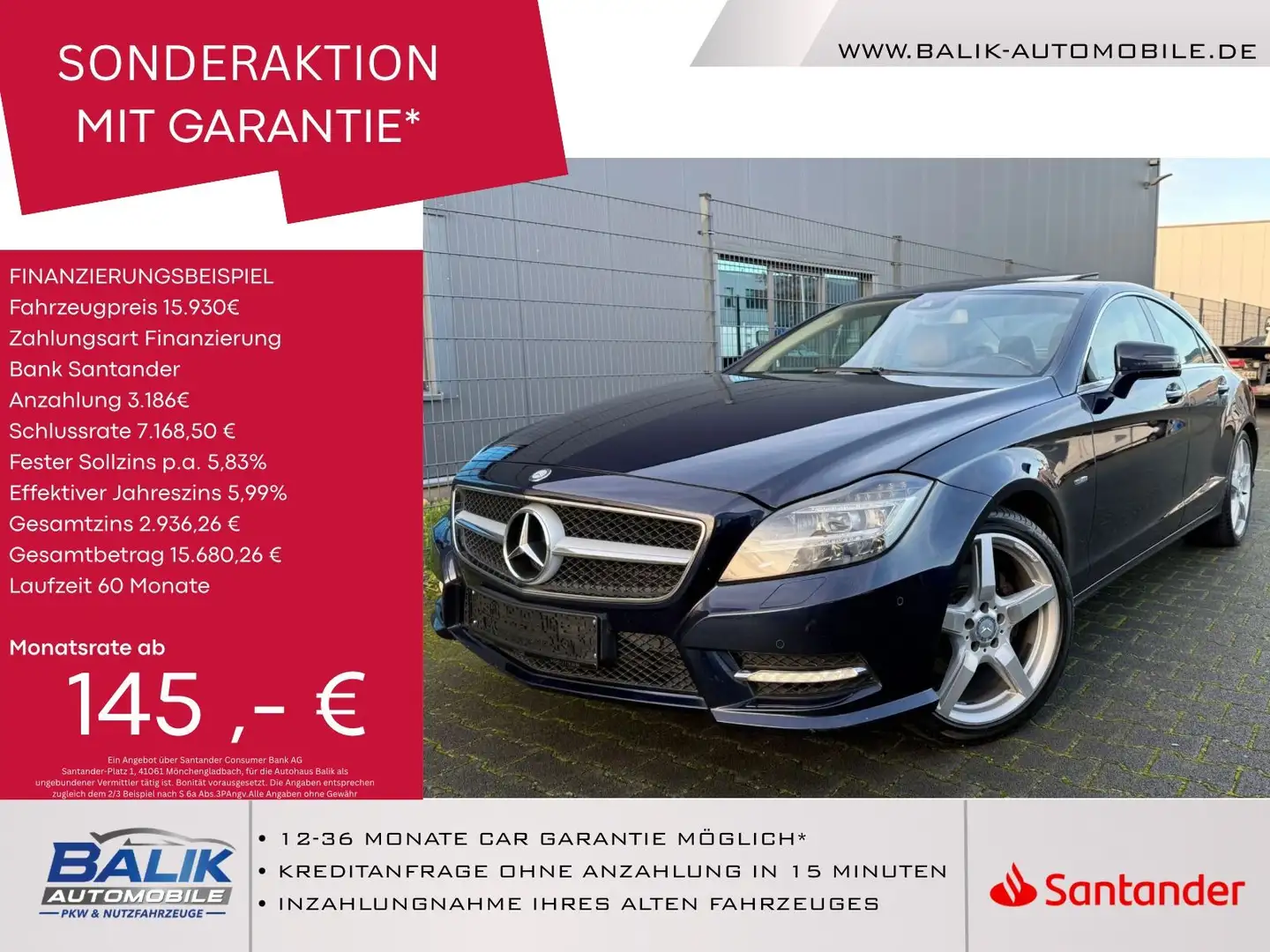 Mercedes-Benz CLS 350 CDI BE 4Matic*AMG LINE*S-DACH*KEYLESS GO Bleu - 1