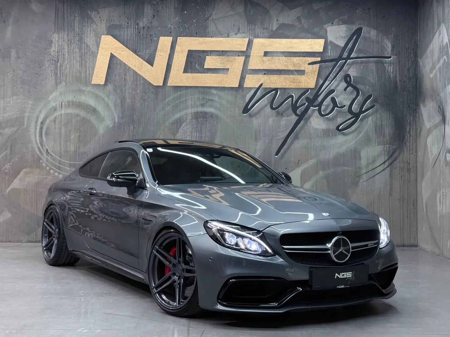 Mercedes-Benz C 63 AMG S Coupe PANO 360KAM BURMESTER SPUR SPORTAGA TOTWKL Grau - 1