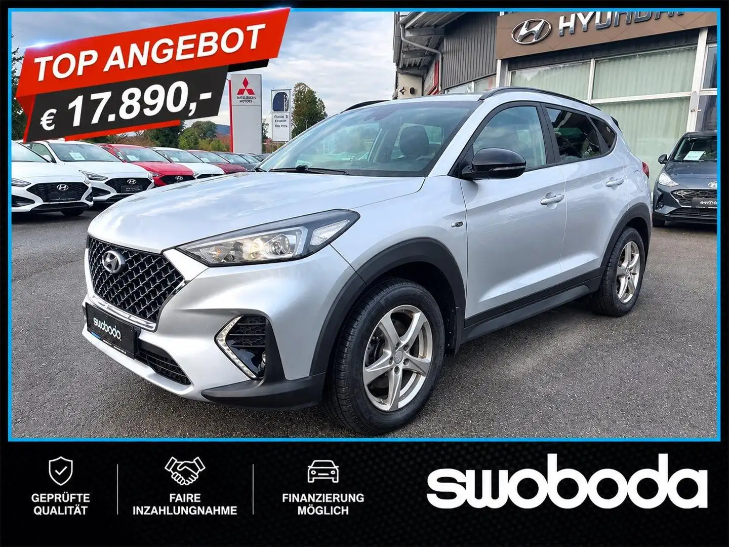 Hyundai TUCSON Tucson 1,6 Crdi N-line DCT Silber - 1