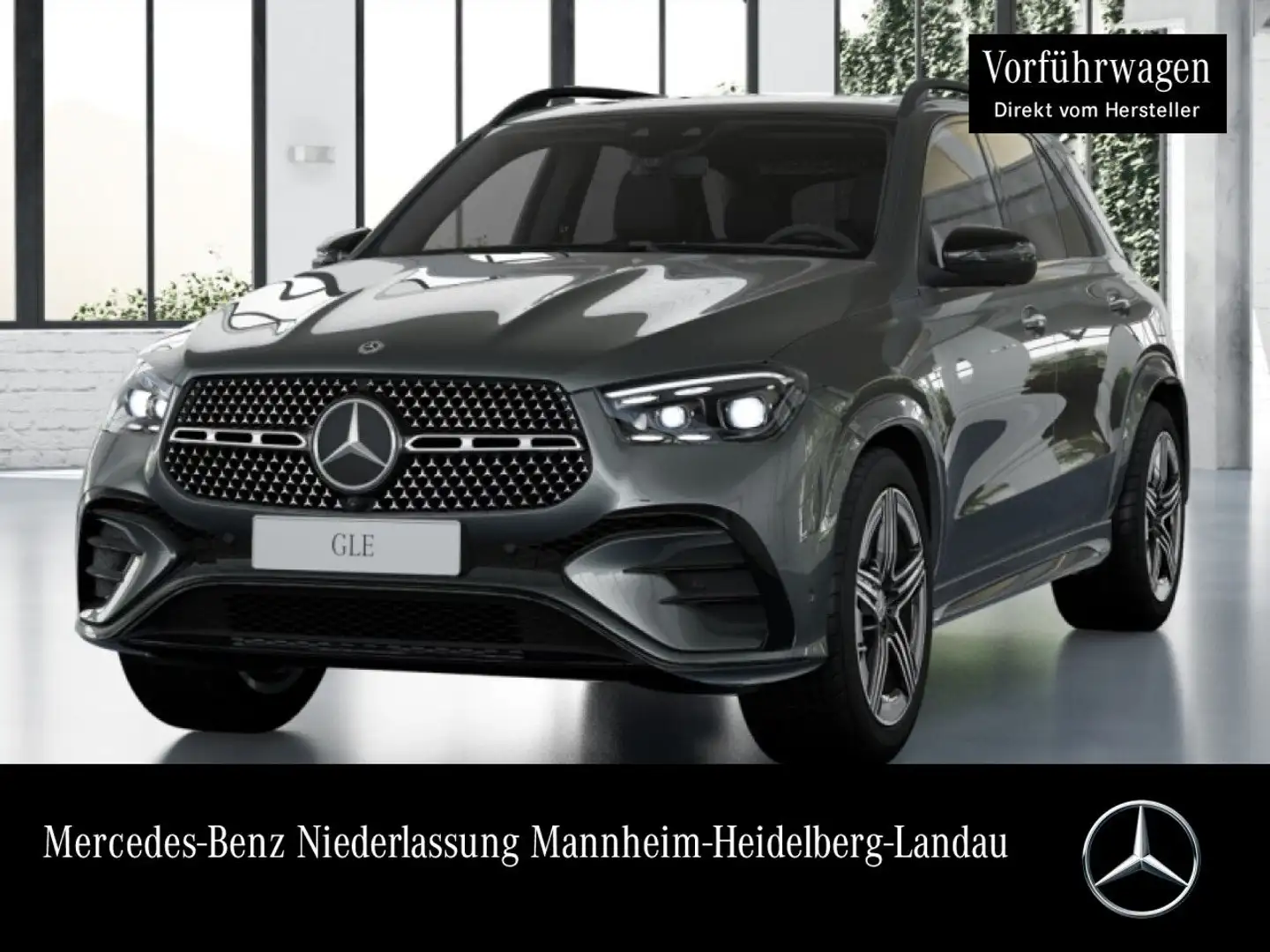 Mercedes-Benz GLE 350 de 4M AMG+NIGHT+PANO+360+AHK+MULTIBEAM+9G Grau - 1
