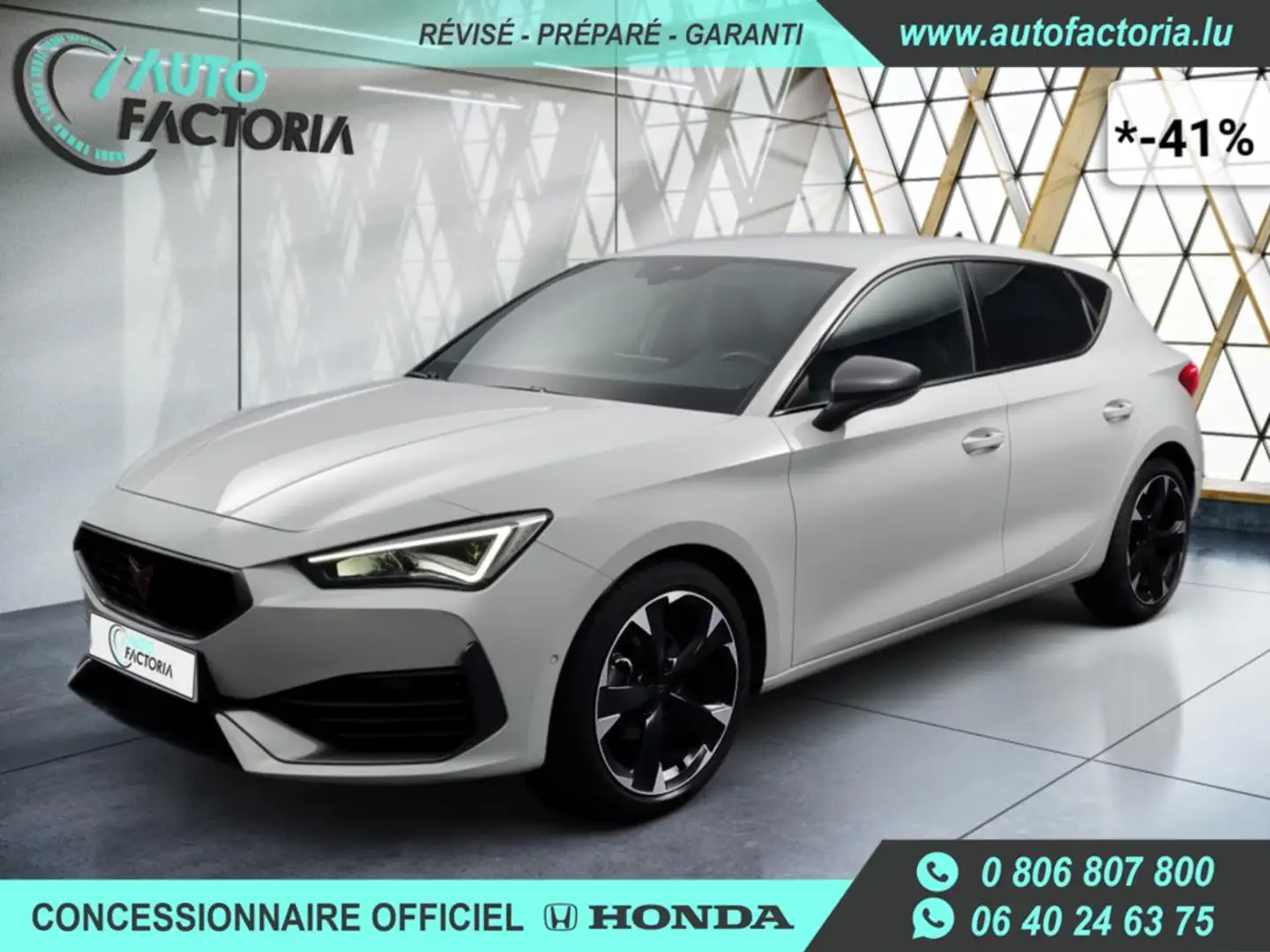 CUPRA Leon -41% 1.5 TSI 150cv BVA +GPS+CAM+MATRIX LED+Opts Beige - 1