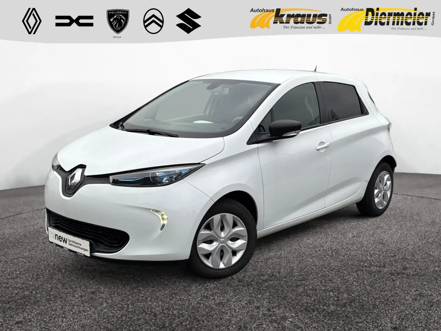 Renault ZOE Life Z.E. 40 KW mit Batteriemiete Білий - 1