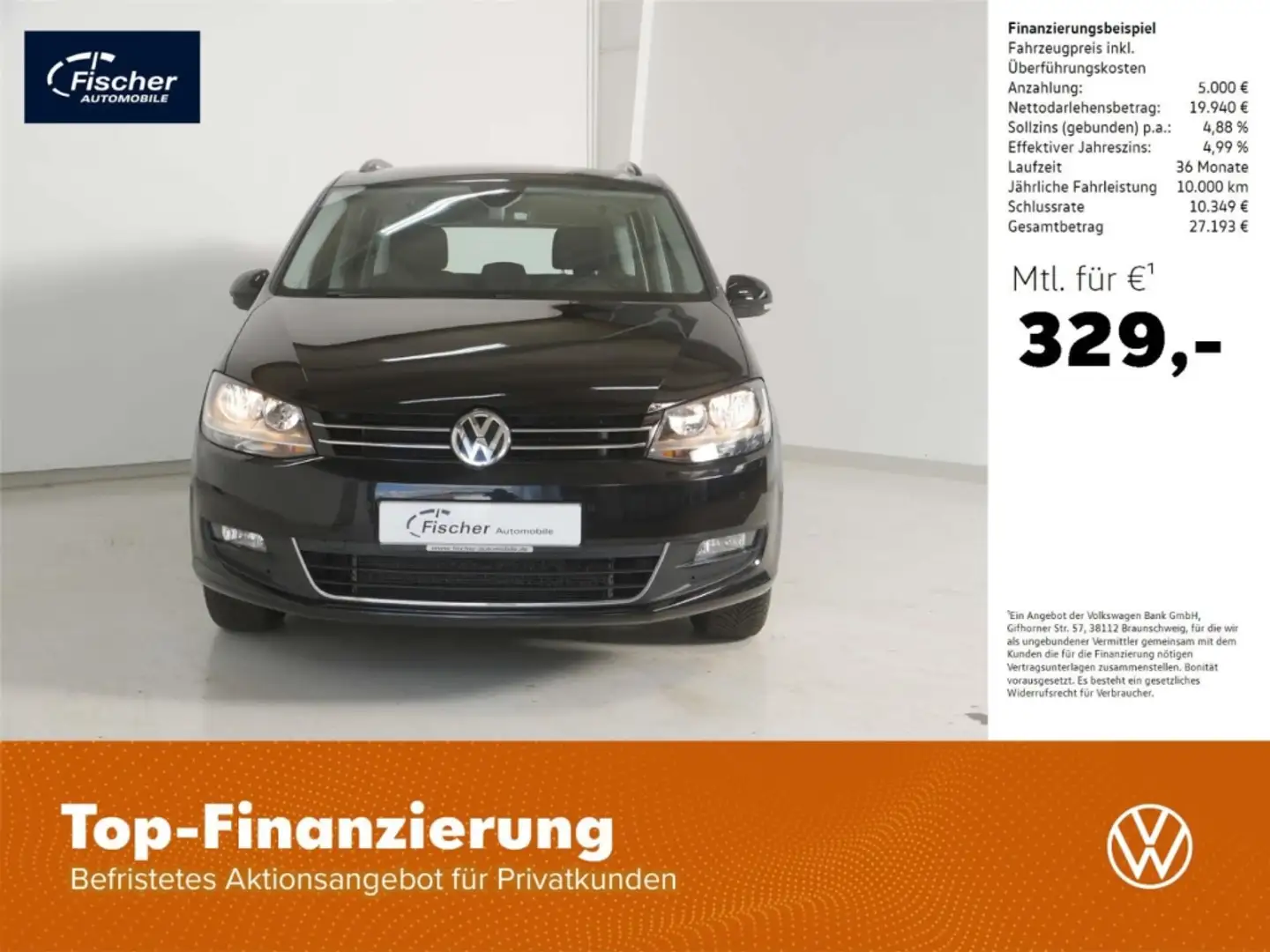 Volkswagen Sharan 1.4 TSI Comfortline Schwarz - 1