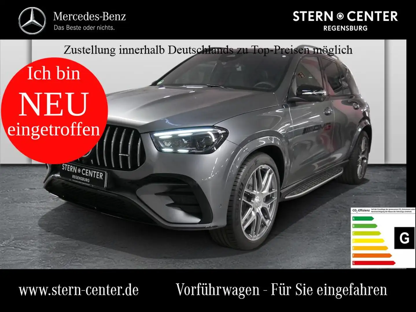 Mercedes-Benz GLE 53 AMG 4M+DIST.+PANO+HUD+MBEAM+SITZKLIMA+AHK Grau - 1