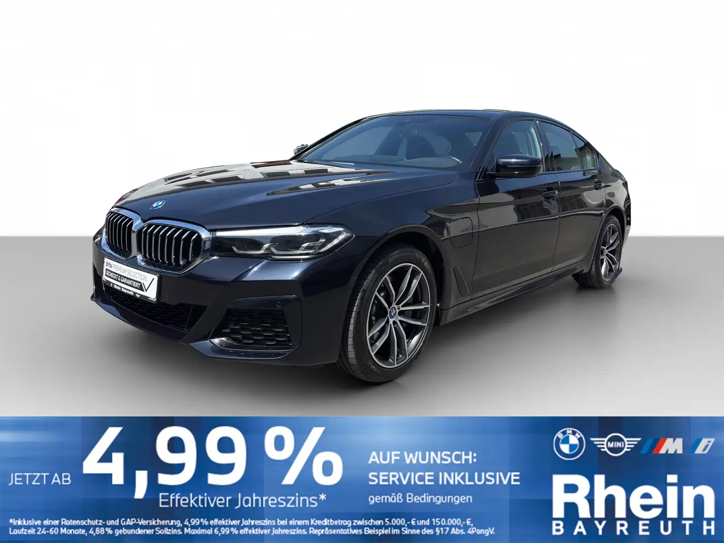 BMW 520 e Limousine M Sportpaket Navi LED Parkassist Navi Noir - 1