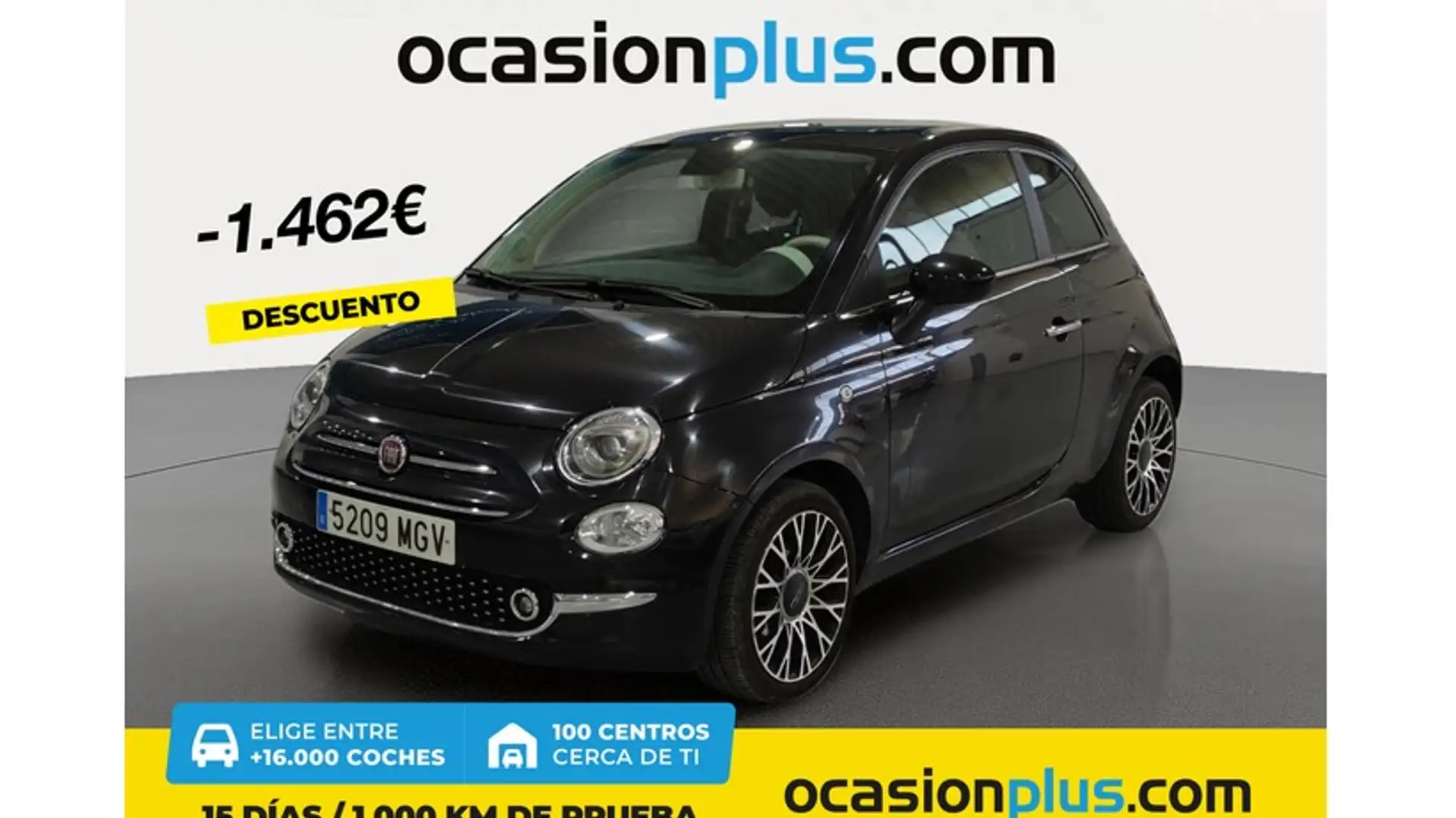 Fiat 500 1.0 Hybrid Dolcevita 52kW Noir - 1
