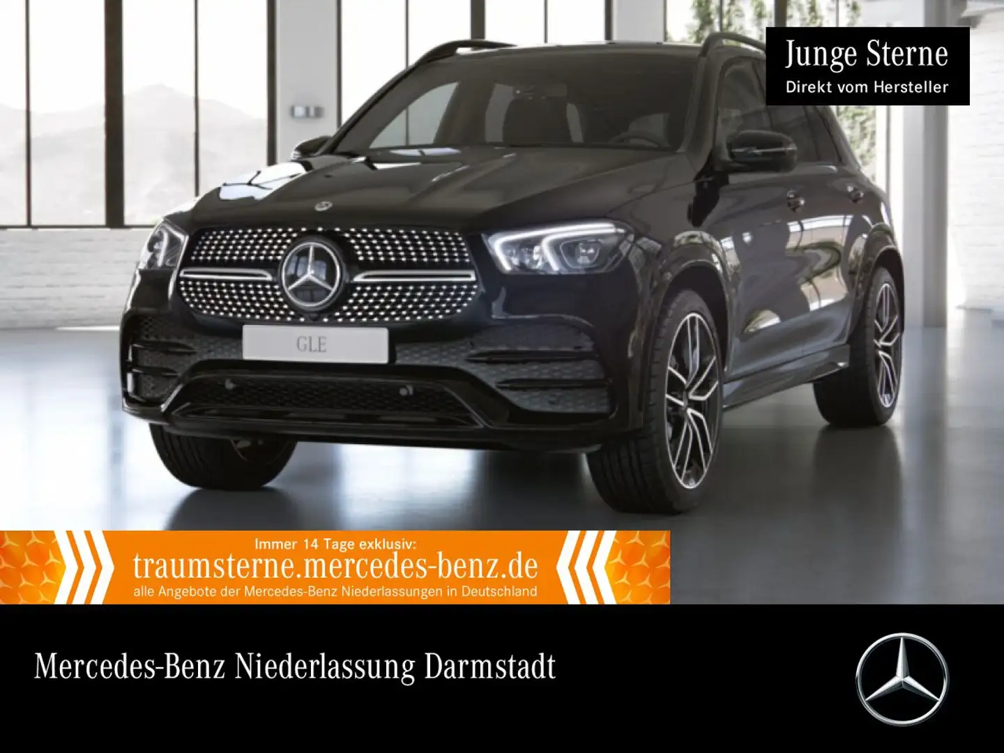 Mercedes-Benz GLE 450 4M AMG+NIGHT+360+AHK+LED+STHZG+22"+SPUR+9G Schwarz - 1