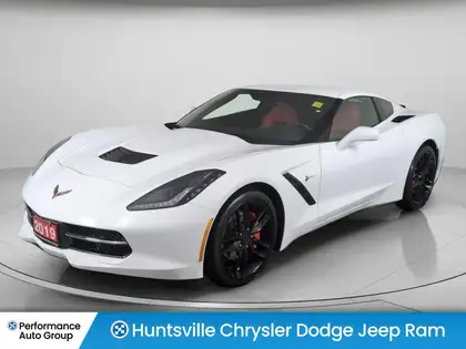 White 2019 Chevrolet Corvette Coupe Rear-Wheel Drive 8-Speed Automatic