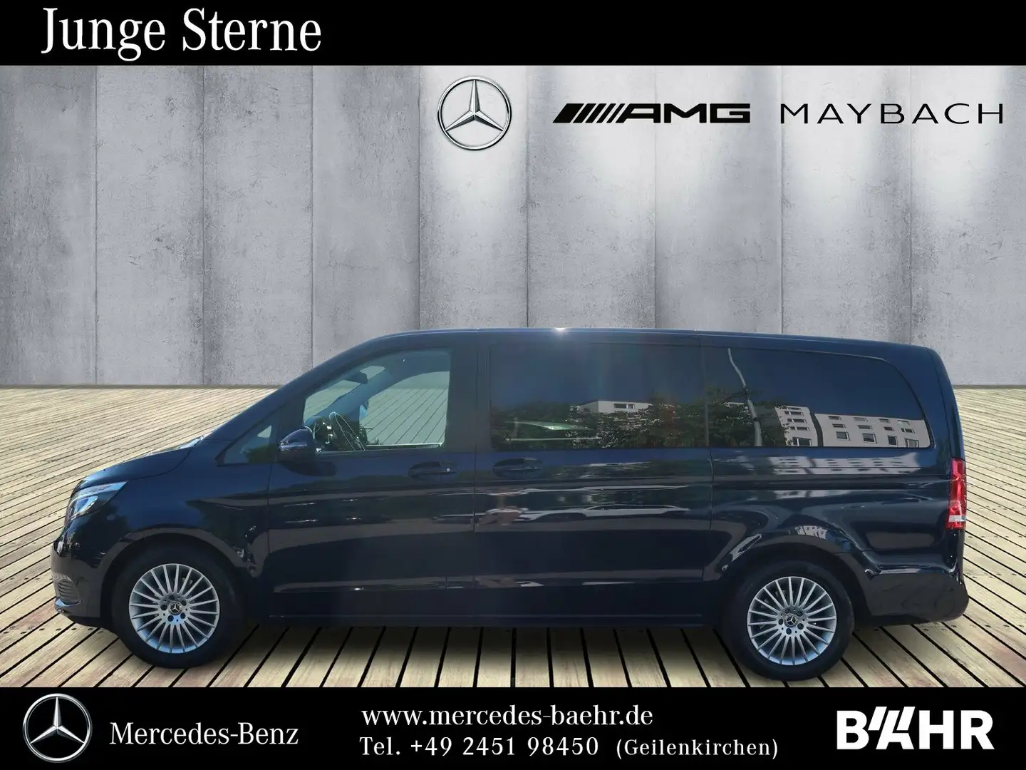 Mercedes-Benz V 220 V 220 d Lang Comand/LED-ILS/RFK/7Sitzer/LMR-17" Bleu - 2