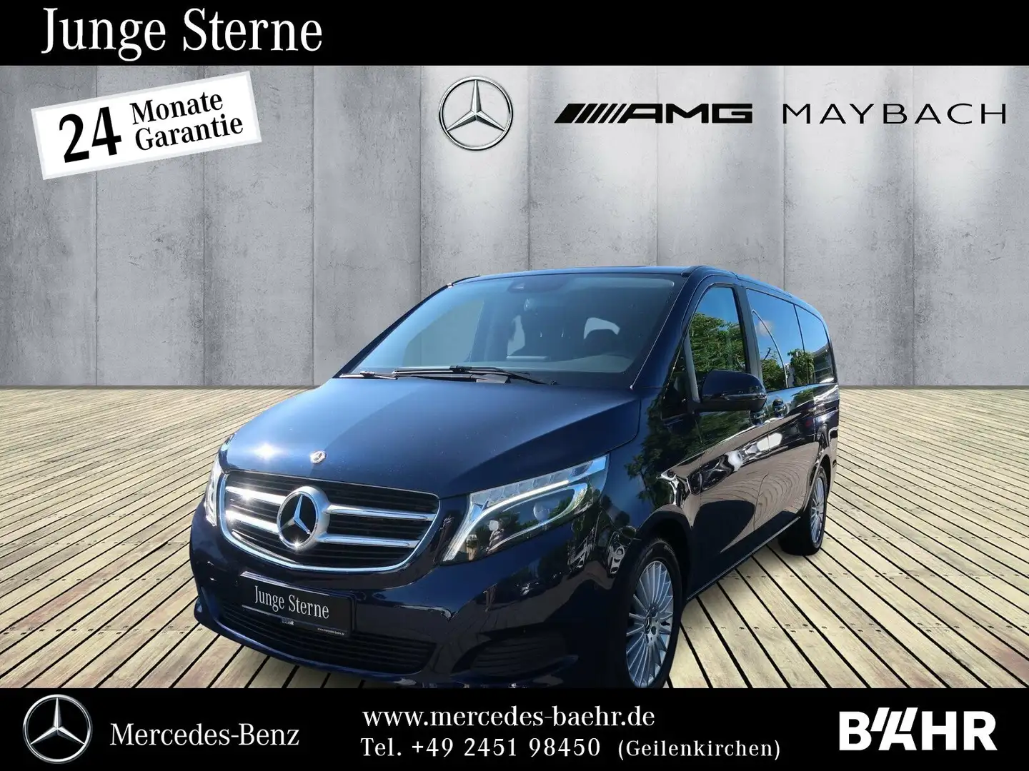 Mercedes-Benz V 220 V 220 d Lang Comand/LED-ILS/RFK/7Sitzer/LMR-17" Bleu - 1
