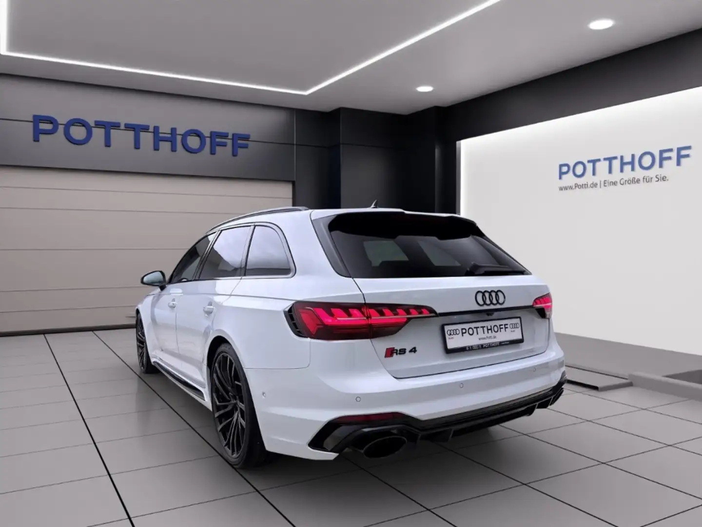 Audi RS4 Avant Q PANO MATRIX NAVI B&O Blanc - 2