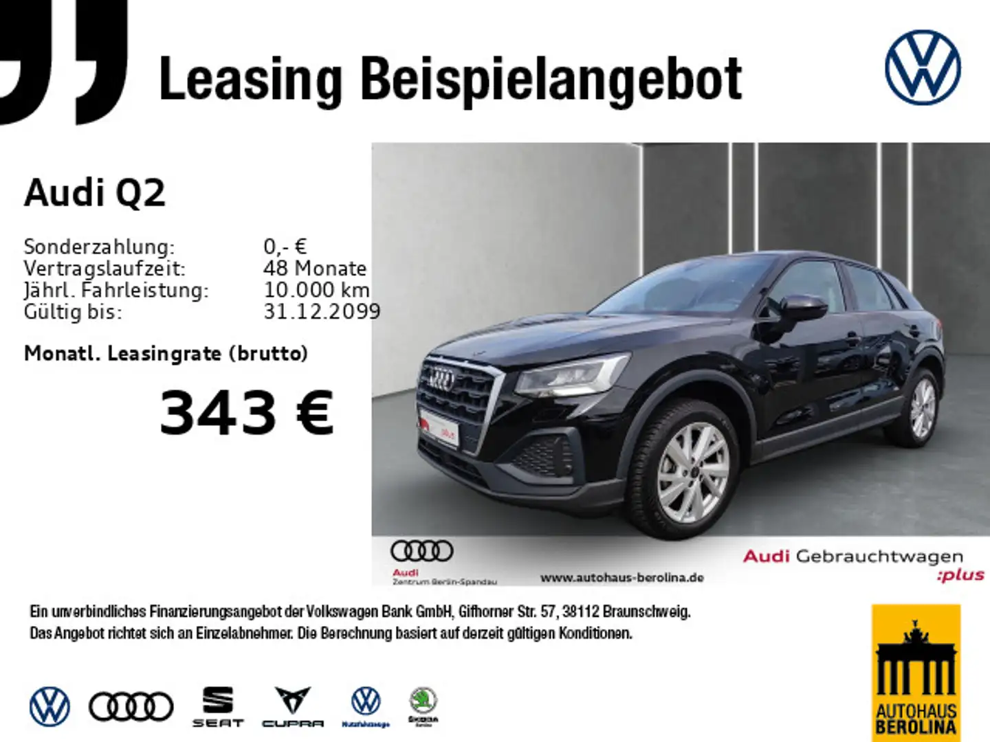 Audi Q2 35 TFSI S tronic *Virt.C*GRA*R-CAM*PDC+*SHZ* Schwarz - 1