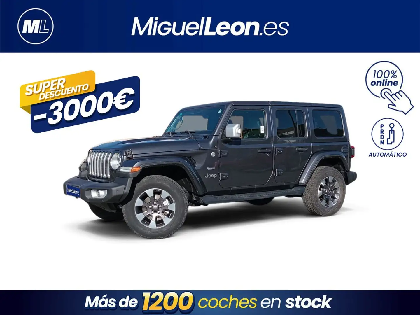 Jeep Wrangler Unlimited 2.0T GME Rubicon 8ATX Gris - 1