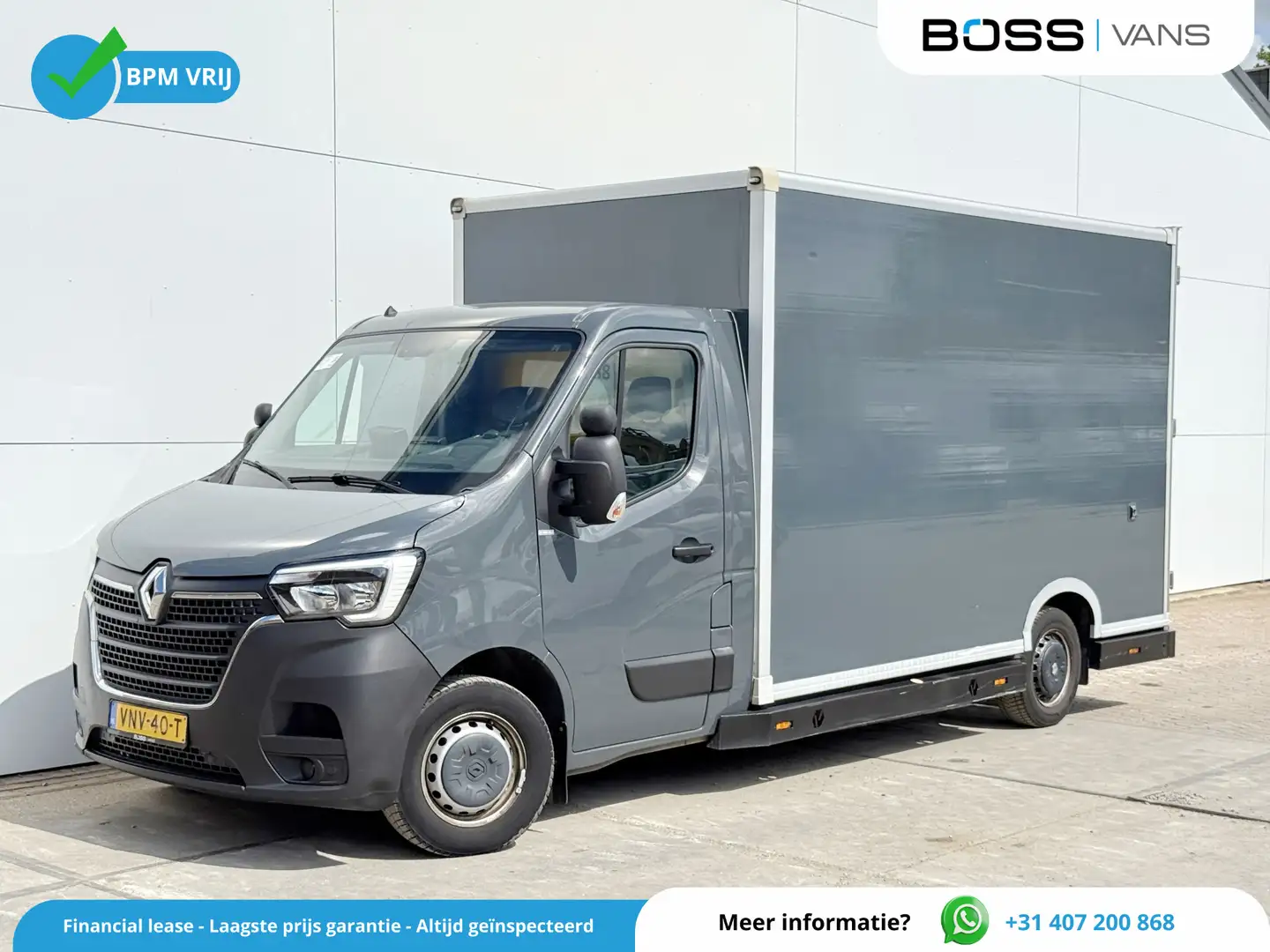 Renault Master 150pk Automaat Luchtvering Airco Cruise Control Pl Grijs - 1