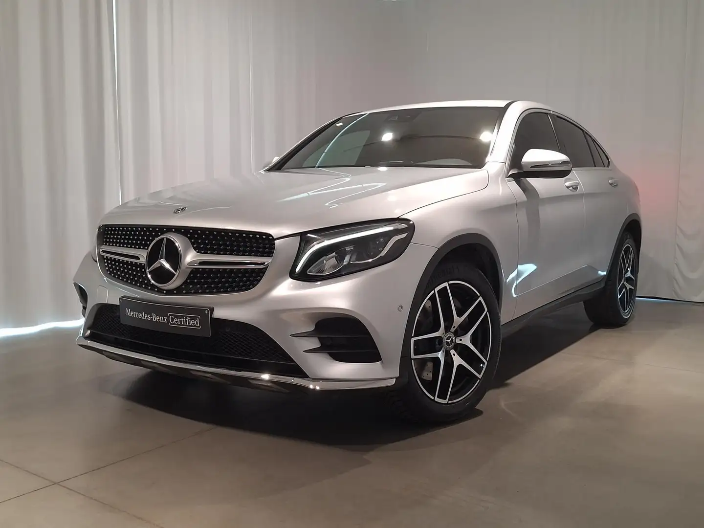 Mercedes-Benz GLC 220 GLC d 4M Coupé AMG + NIGHTPACK - COMAND - THERMATI Argento - 2