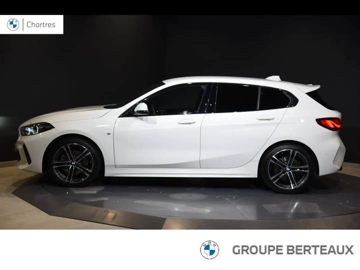 BMW 118 118dA 150ch M Sport 8cv Blanc - 2